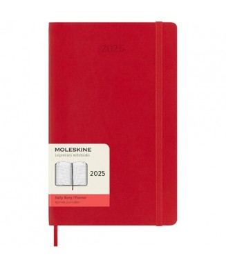 MOLESKINE ΗΜΕΡΟΛΟΓΙΟ 2025 LARGE SOFT DAILY SCARLET RED