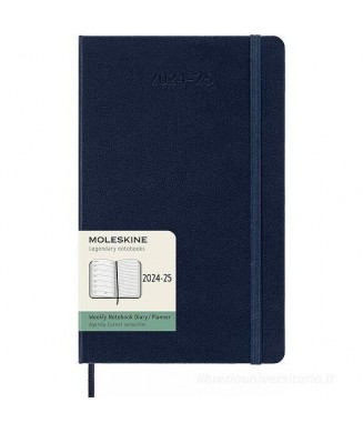 MOLESKINE ΗΜΕΡΟΛΟΓΙΟ 18 MONTHS 2024-25 LARGE HARD WEEKLY SAPPHIRE BLUE