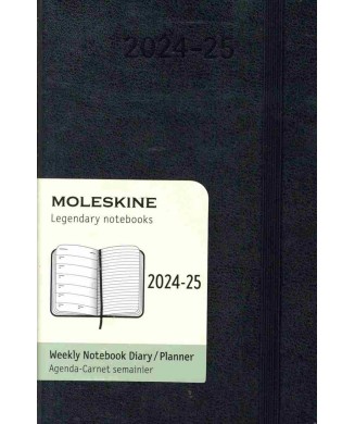 MOLESKINE ΗΜΕΡΟΛΟΓΙΟ 18 MONTHS 2024-25 POCKET HARD WEEKLY BLACK