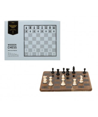 GENTLEMENS CHESS SET WOOD GEN157