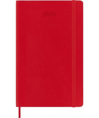 MOLESKINE ΗΜΕΡΟΛΟΓΙΟ 2025 LARGE SOFT WEEKLY NOTEBOOK SCARLET RED