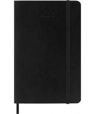 MOLESKINE ΗΜΕΡΟΛΟΓΙΟ 2025 POCKET SOFT WEEKLY NOTEBOOK BLACK